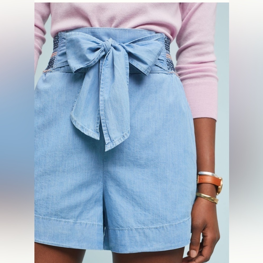 Anthropologie aloha tie front shorts - Picture 2 of 6